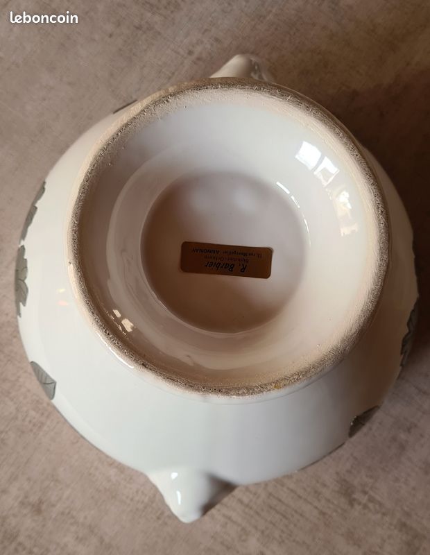 Soupière vintage céramique étain, article de bijouterie (image 9)