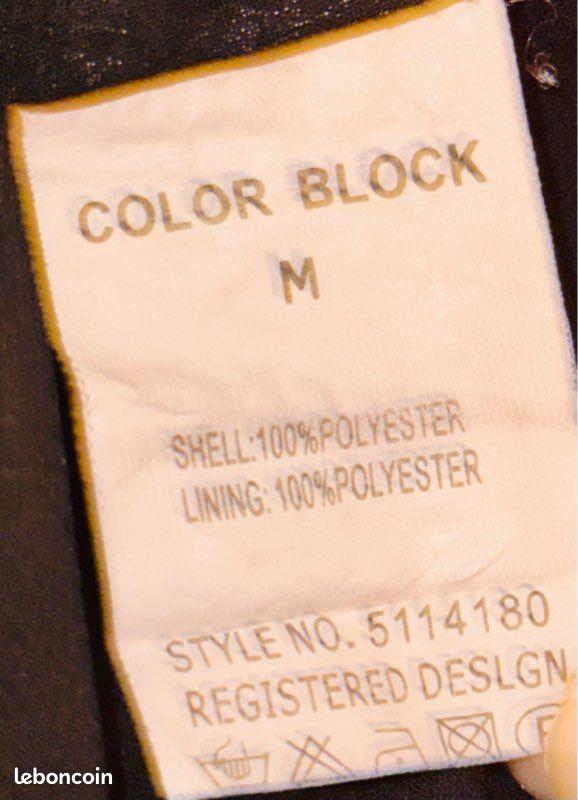 Top noir habillé color block T.M (image 7)