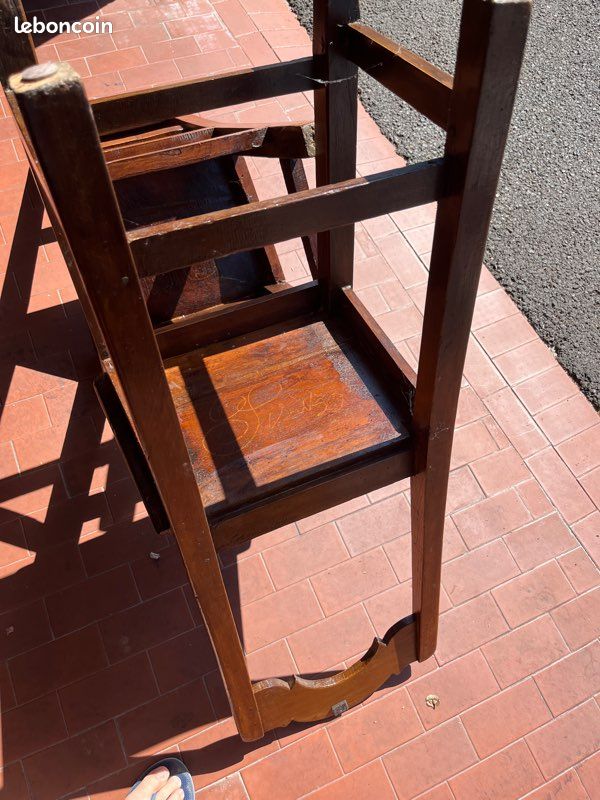 Chaises année 30/40 en parfait état (image 9)