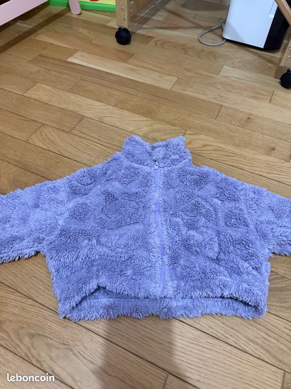 Gilet à zip violet taille 4 ans de la marque Shein (image 2)