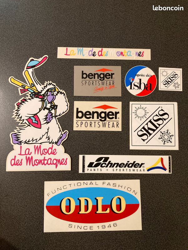 Lot de 16 autocollants marques de Ski (image 3)