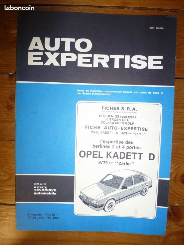 Kadett 79- Revue Auto Expertise Opel Etat - Comme Neuf sous film Origine (image 1)