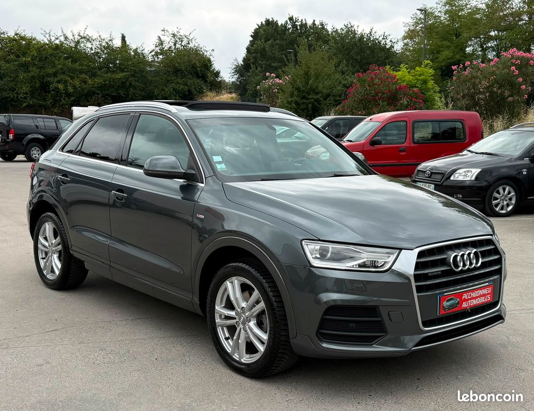 AUDI Q3 Quattro Phase II 2.0 TDI 16V S Tronic7 150 cv Boîte Auto Toit Pano Attelage Gps (image 3)