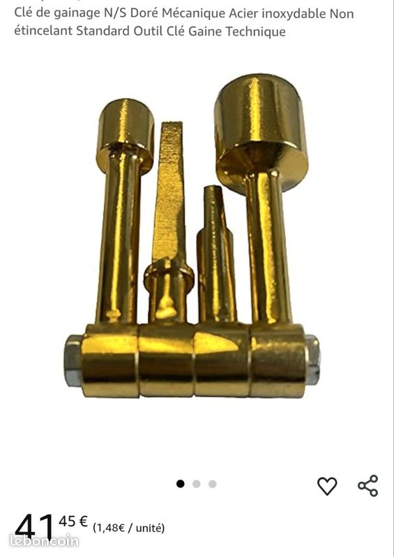 Clé De Gainage Technique N/S Doré - Outil Multifonction Pour Boîtes De Distribution Télécom Fibre Optique