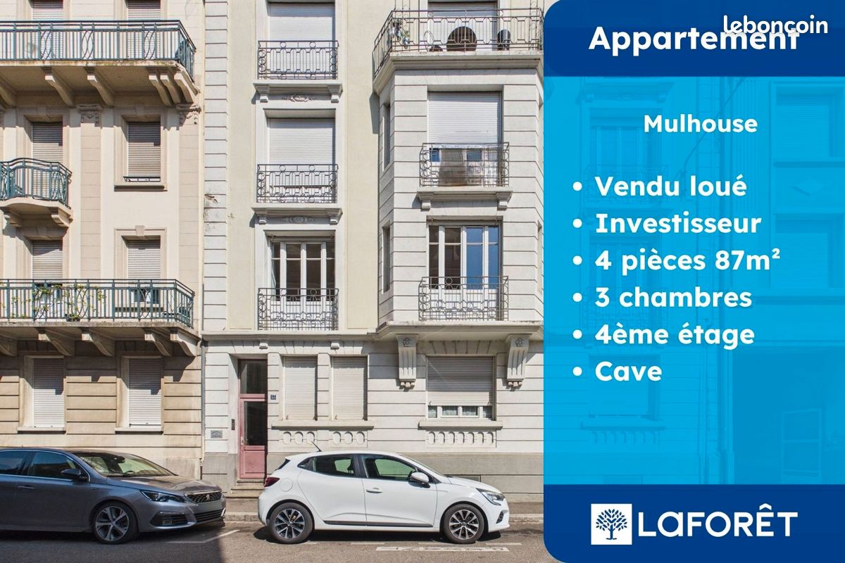 Appartement 4 pièces 87 m² · à Mulhouse · 87 m² · 102 800 €