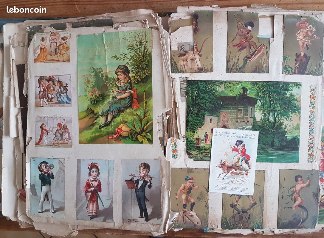 Ancien Album de Chromolithographies Publicitaires XIX Début XX éme (image 3)