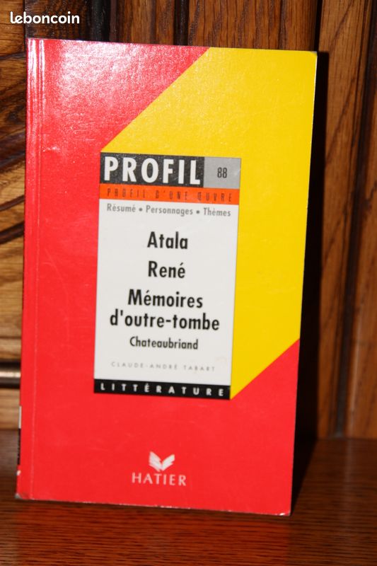 Atala – René – Mémoires d’outre-tombe, Chateaubriand (image 1)