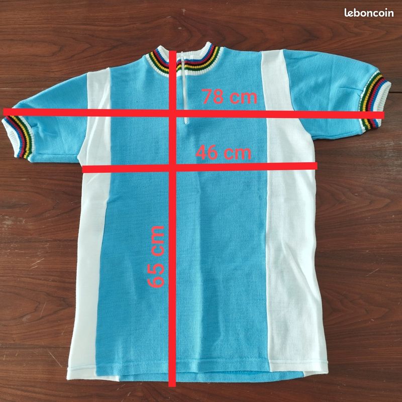Lot De 3 Maillots Cyclisme Vintage – Homme Taille L – Blanc Et Rouge – Manches Courtes