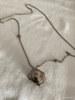 Pendentif Diffuseur De Parfum Orchidée - Argenté, Zamak - Bijou Parfumé Thomas Lawrence