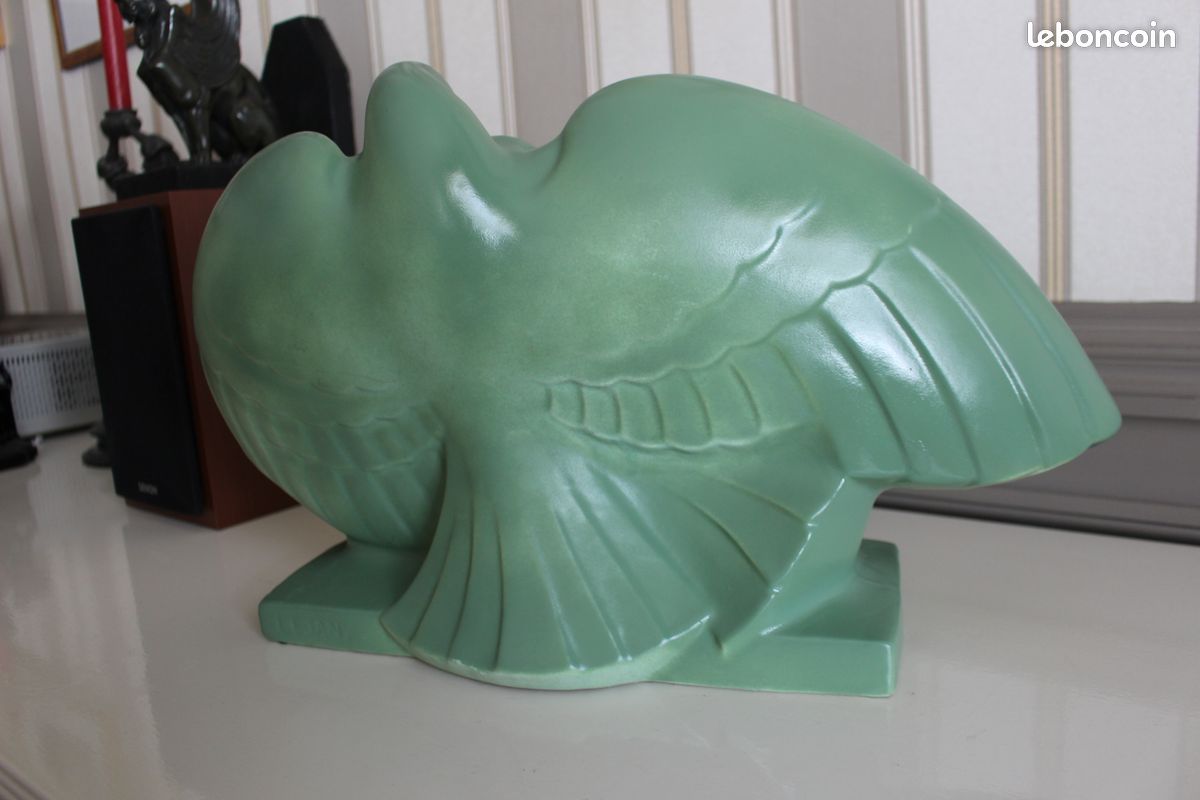 Lejan - Pigeons céramique -art déco 1930 (image 16)