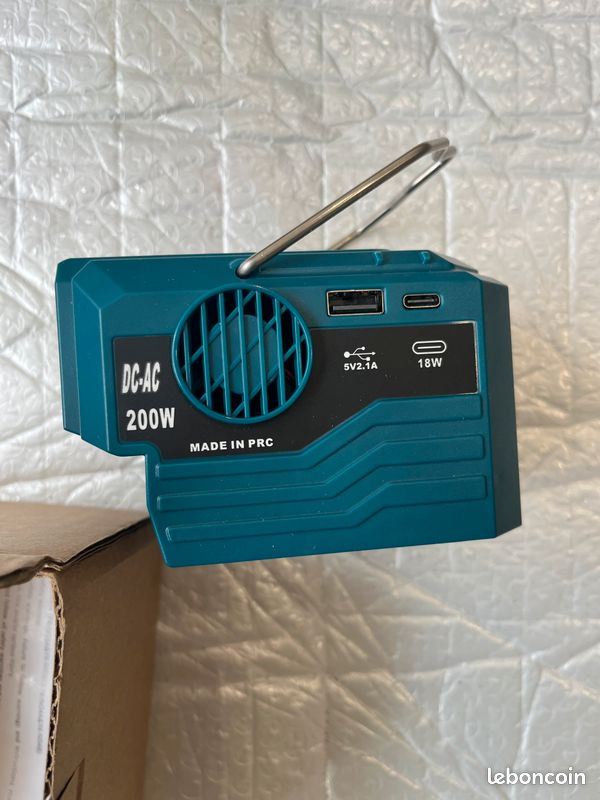 Onduleur de 350 W pour batterie Makita 18 V, 4 ports CC 18 V vers AC