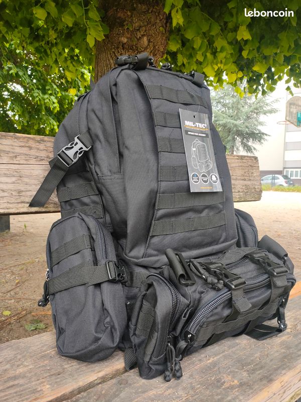 Sac à Dos Mil-Tec Mixte 80 Litres - Robuste Toile Militaire Randonnée Et Voyage