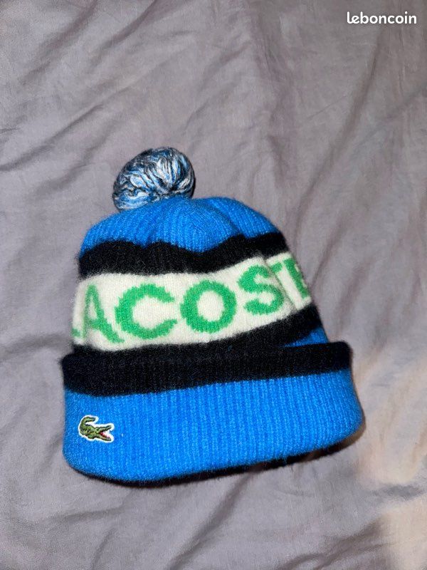 Bonnet Lacoste Homme Pompon Bonnet à Pompon Lacoste Authentique - Main Image