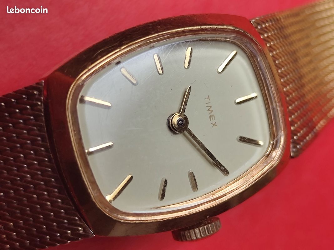 Montre Mécanique Ancienne TIMEX Shockproof - Modèle Vintage Pour Homme, Occasion