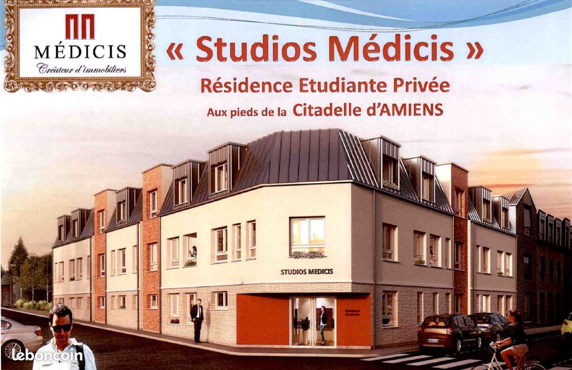 Appartement 1 pièce 19 m² · à Amiens · 19 m² · 300 €