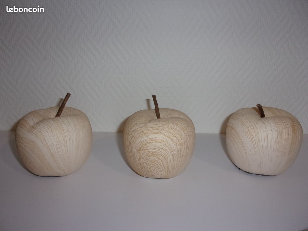 Pommes céramique imitation bois (image 4)