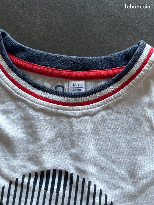 T-shirt bleu blanc rouge (image 3)