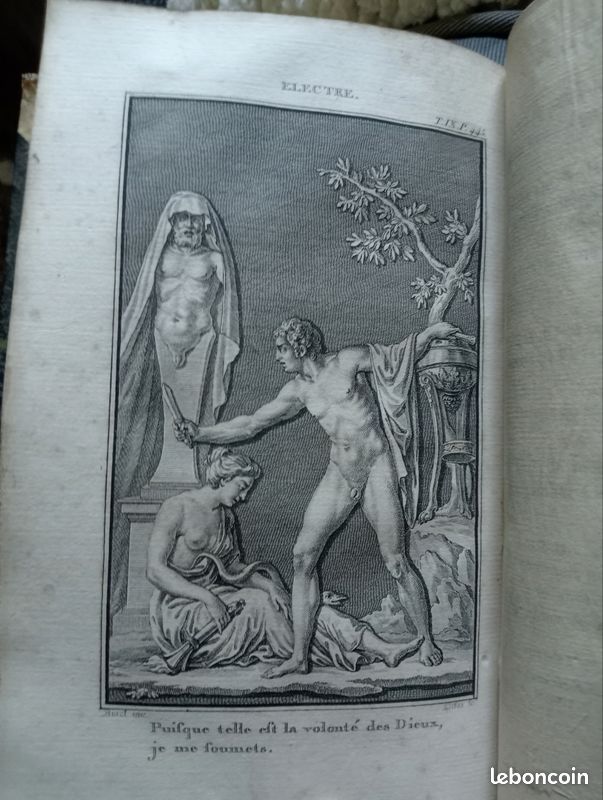 Ed. 1787, Théâtre des grecs - P. Brumoy - tome 8 et tome 9, chez Cussac Libraire (image 12)