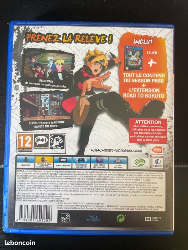 Naruto Shippuden Storm 4 Road To Boruto - PS4/PS5 - Comme Neuf - Édition PAL