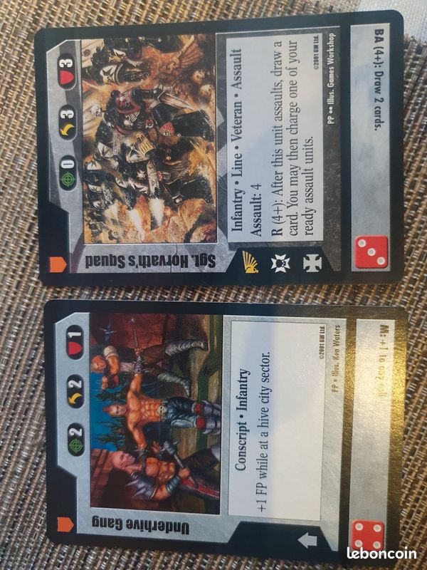 Lot 21 cartes Vintage Warhammer 40000 40k ork space marine (image 3)