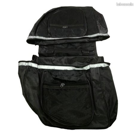 Double sacoche imperméable à l'eau vélo vélo vélo arrière siège arrière coffre sac pack