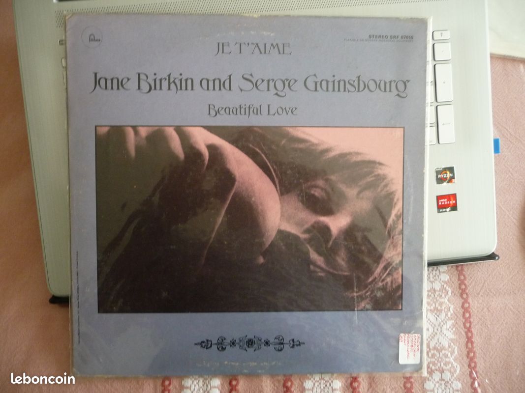 Vinyle 33T Jane Birkin "Je t'aime" 1969 original (image 1)