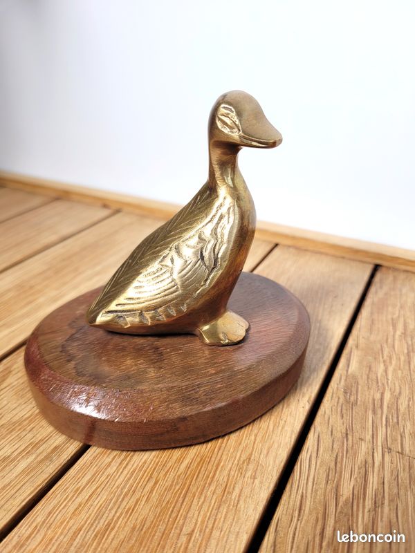 Statuette d'oiseau en laiton (image 4)