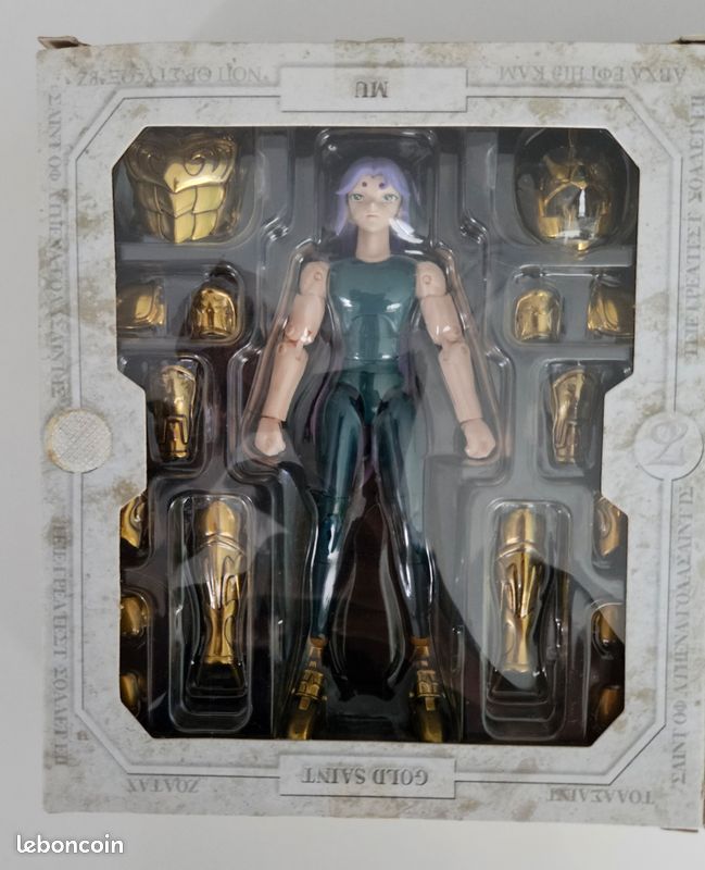 Saint Seiya Myth Cloth EX Mû Chevalier d'or du Bélier Revival Version Action Figurine 18cm (Neuf