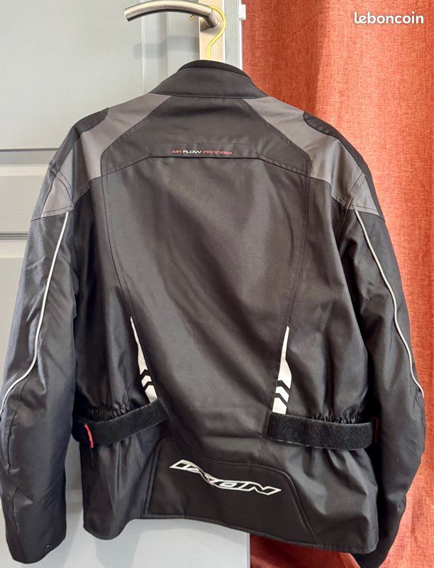 Blouson moto IXON été mi-saison ventilé protections – très bon état (image 2)