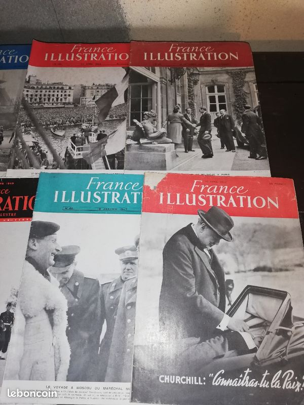 Vends revues anciennes "France illustration" 1945 - 1949 (image 2)