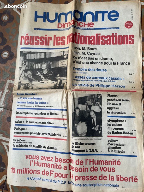 Humanite dimanche 25 sept 1981 (image 1)