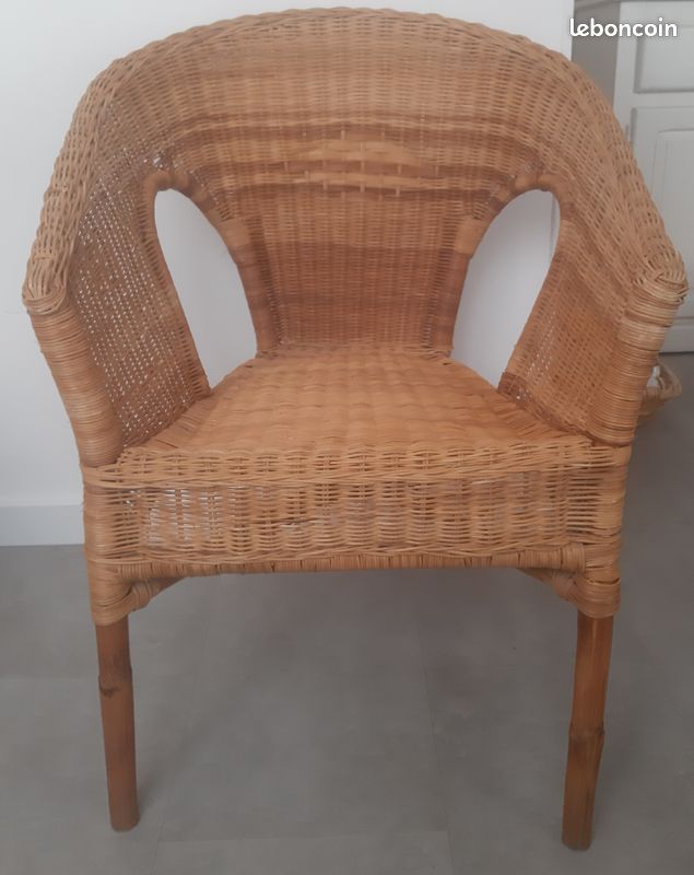 Fauteuil osier (image 1)