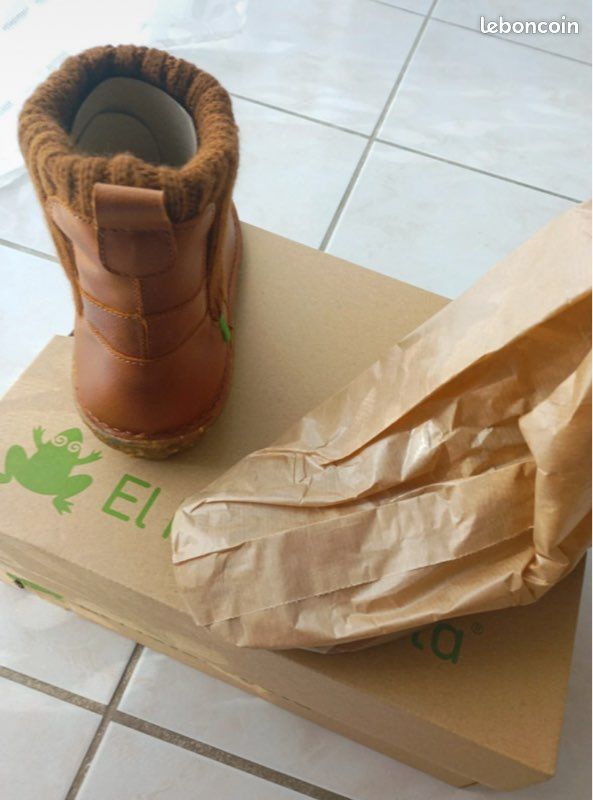 Bottines El Naturalista Savio 006 - Confort Anatomique En Cuir Cognac Pointure 40
