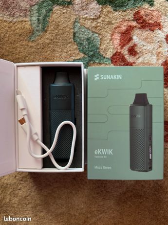 Vaporisateur portable eKWIK Sunakin neuf  complet (Moss Green) -  lectromnager