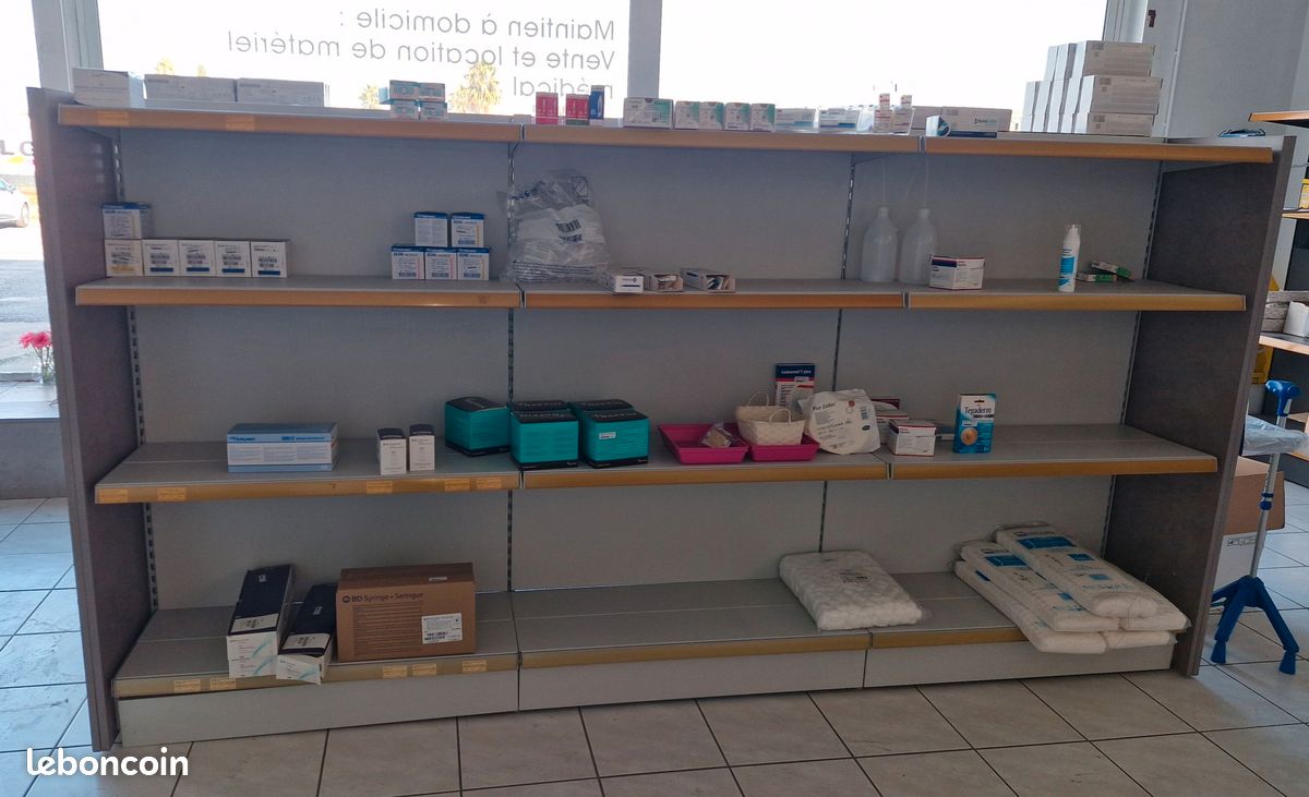 Etagere centrale agencement magasin grise (image 2)