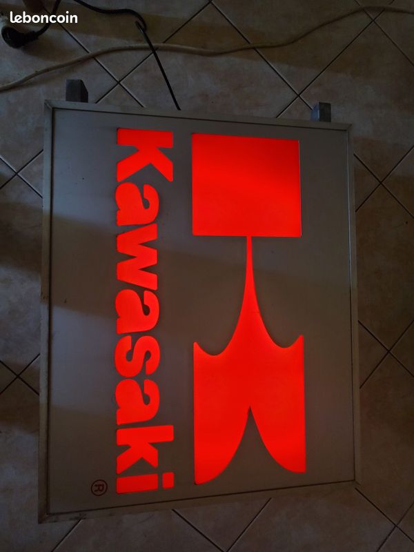 Enseigne Lumineuse Moto Kawasaki Déco Pub Garage Moto (image 2)