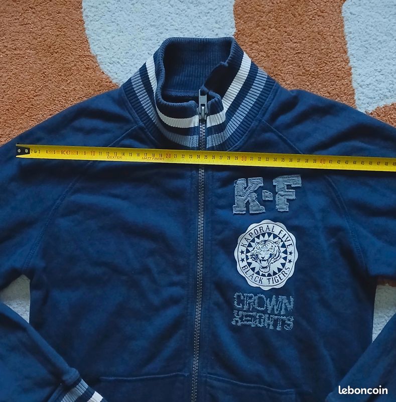 Sweat à zip Kaporal - Style Varsity / College | Taille S (image 4)