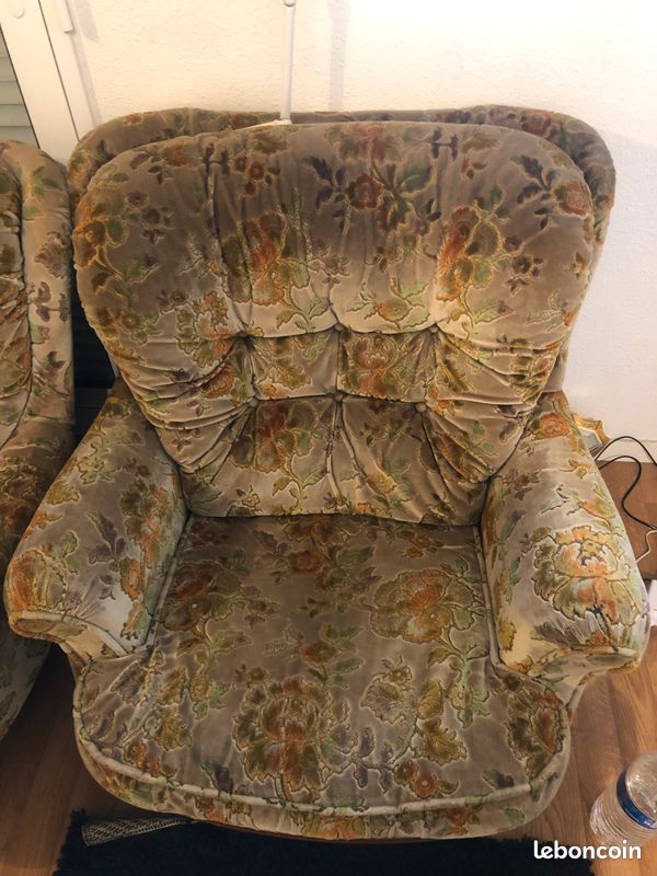 Canapé lit et fauteuil (image 1)