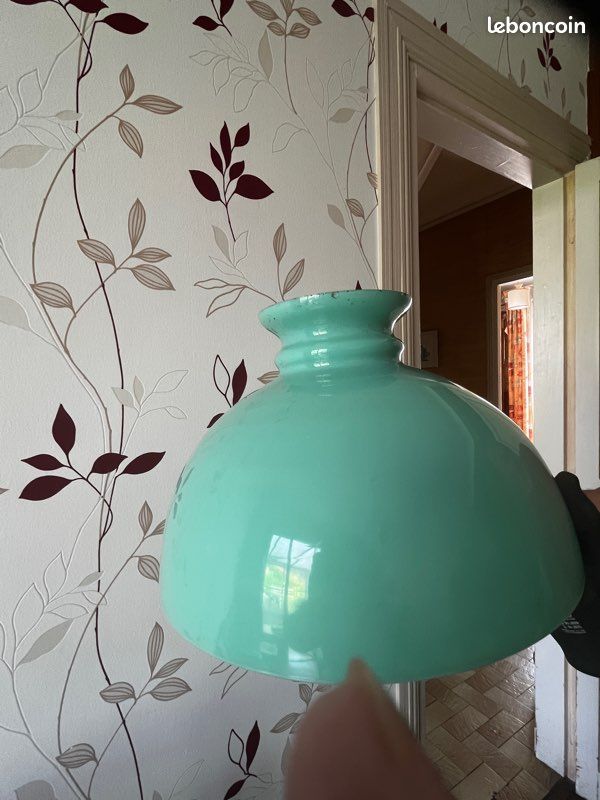 Grande Suspension opaline verte (image 2)