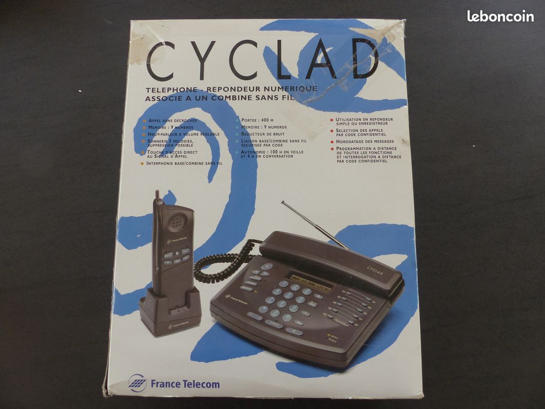 Téléphone-répondeur numérique avec 2 combinés sans fil (image 1)