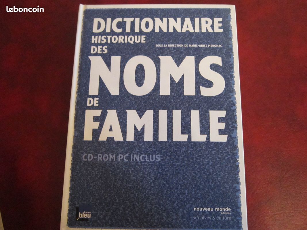 Dictionnaire historique des noms de famille avec son CD-ROM (image 1)