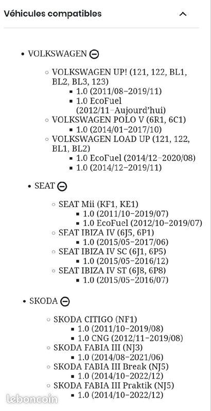 Kit filtres Polo 6R1 (image 3)