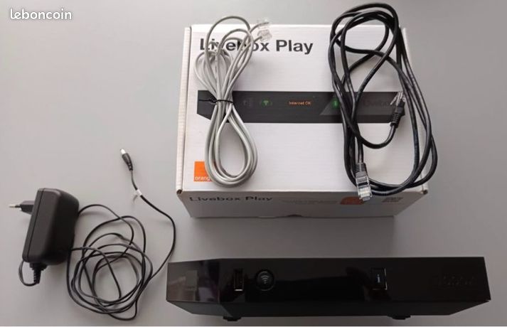 Livebox Play 3 Orange – Modem Box Internet, Modèle FR, Noir, Occasion Fonctionnelle