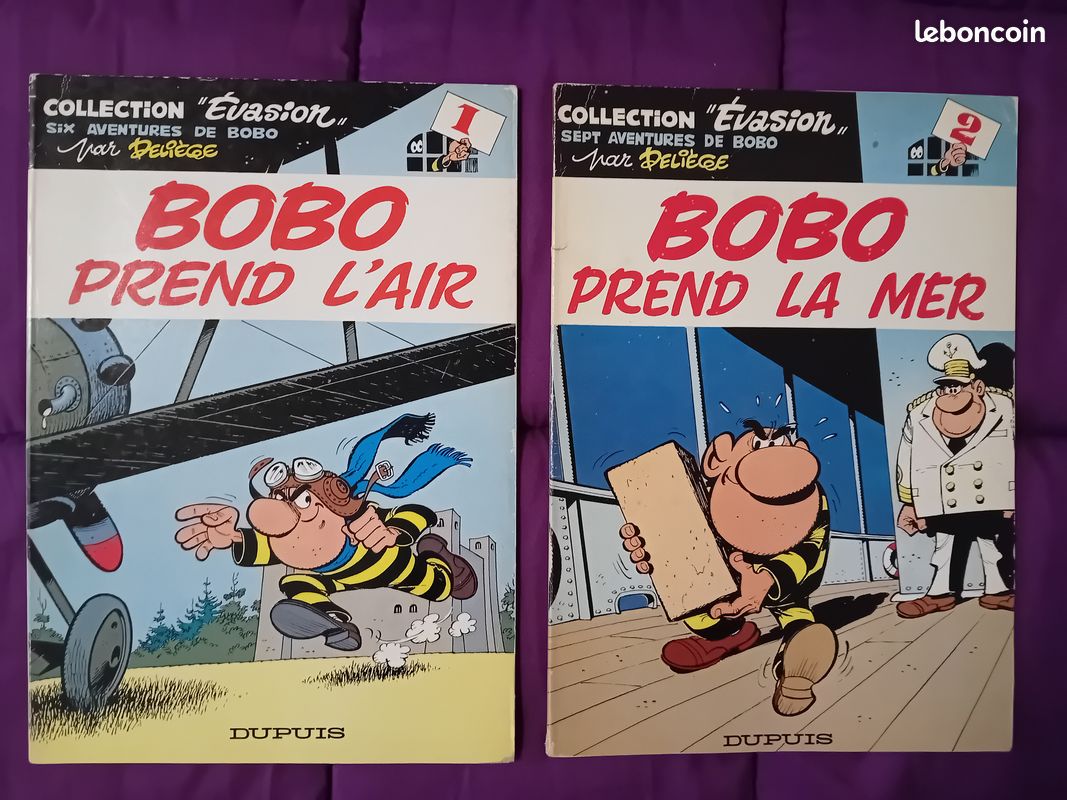 2 BD n°1 et 2 BOBO (souples) EO 1977/78 - Deliège (image 1)