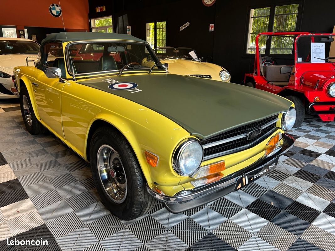 Roadster anglais Triumph TR6 2,5 6 cylindres double Carburateurs Stromberg, très belle look unique (image 3)