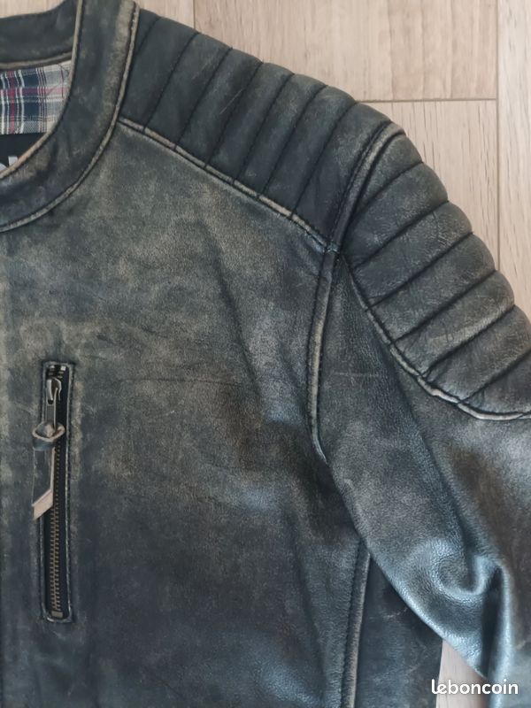 Blouson gris Schott (image 2)