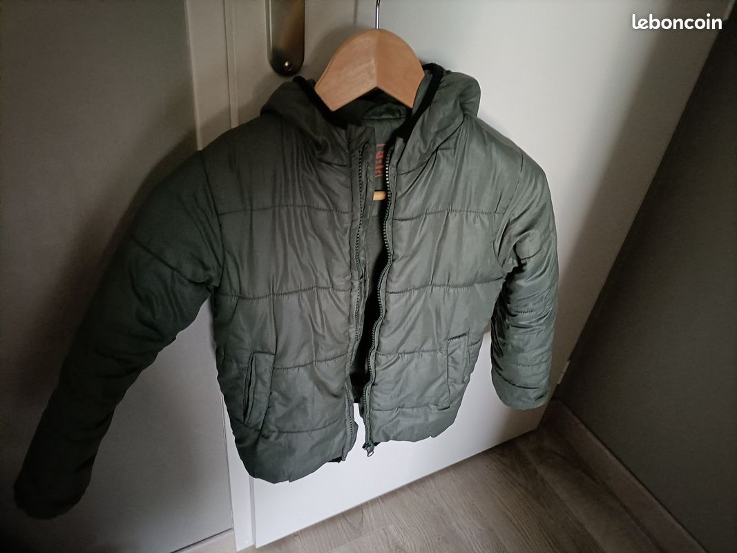 Blouson kaki taille 6 ans avec capuche (image 4)