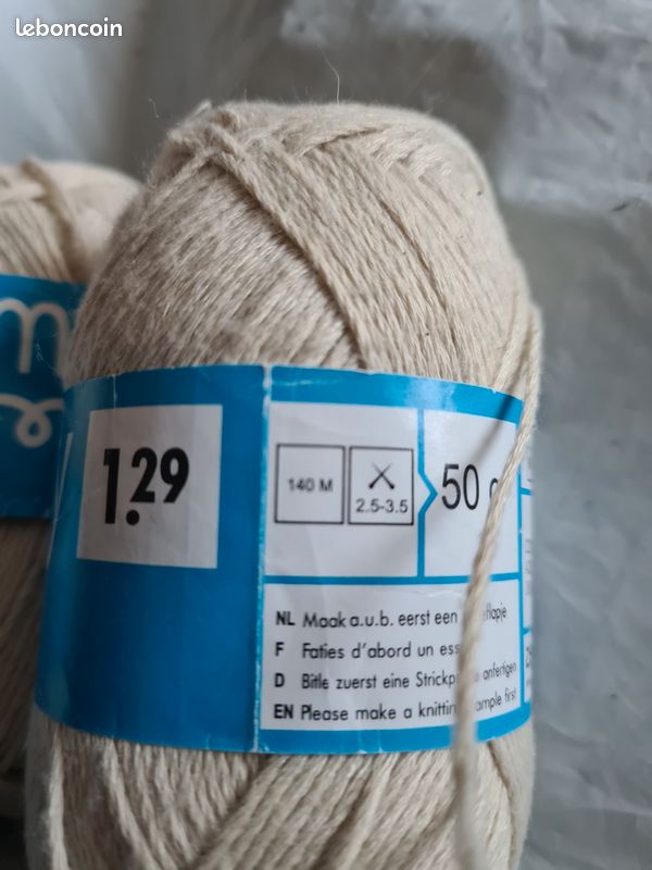 Lot de 4 pelotes ecru Amy de Zeeman (image 3)