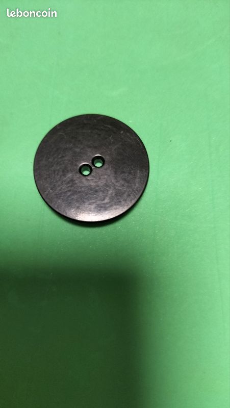 GOBEKOR 1 Lot De Boutons De Porte Factices Noirs Mats Ronds