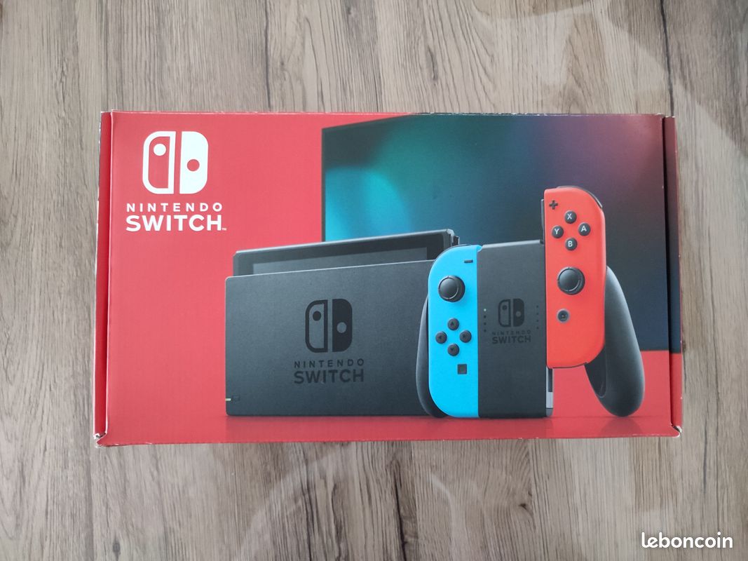 Nintendo Switch (Joy-Con rouge & bleu) + Minecraft + SSD 120 Go – Très bon état (sans chargeur) (image 3)